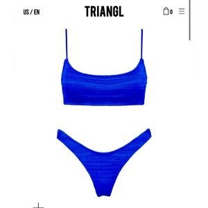 NWT Triangl swimsuit. Never been worn. Still has plastic on bottoms.